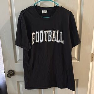 Port and Company Black Football T-Shirt